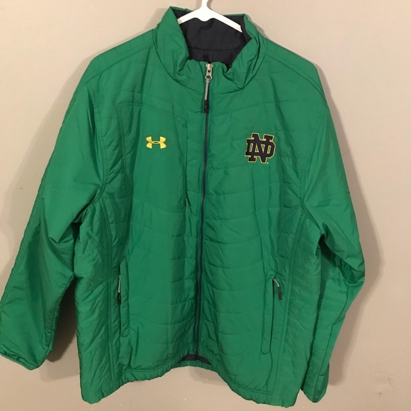 notre dame under armour puffer jacket